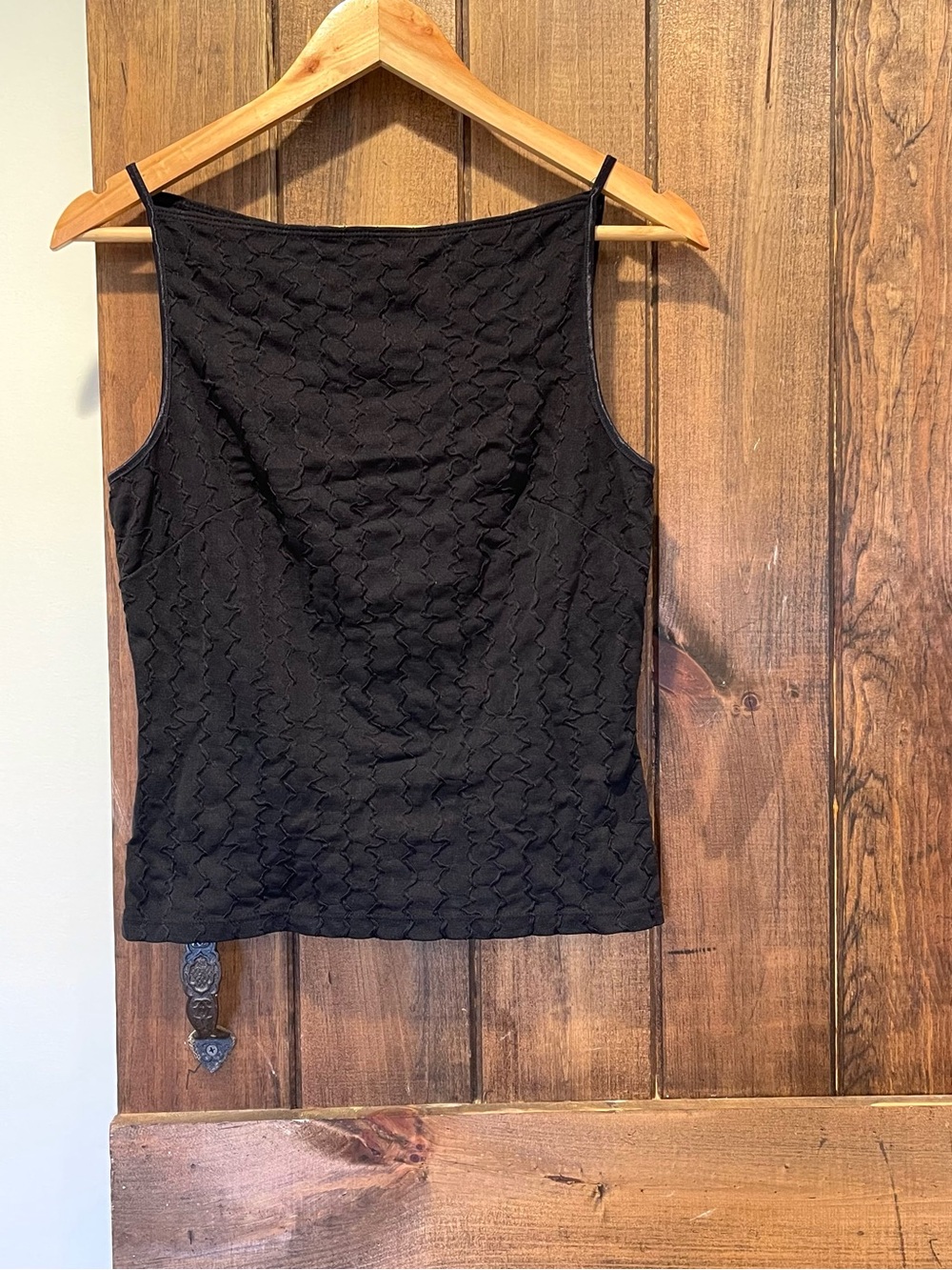 Bebe Moda Y2K High Square Neck Crinkle Texture Camisole Whimsigoth Mall Core
